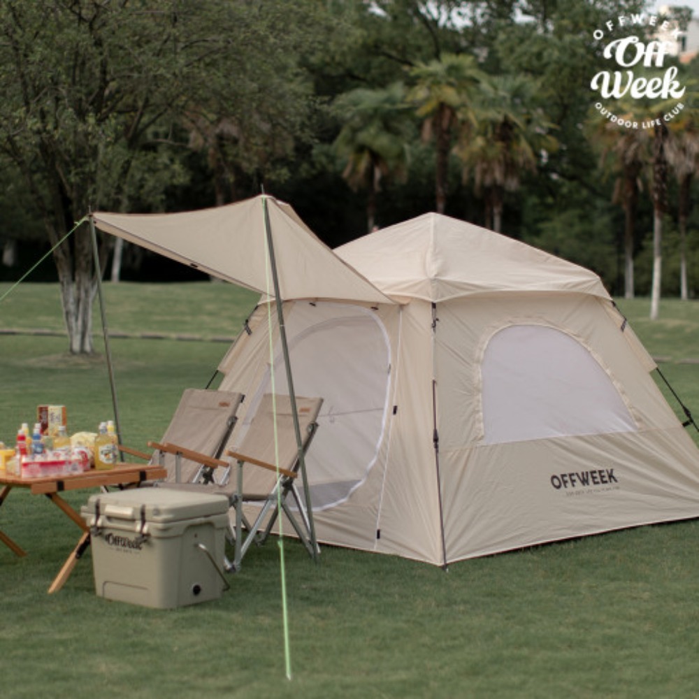 감성캠핑 원터치 4인용 돔 텐트