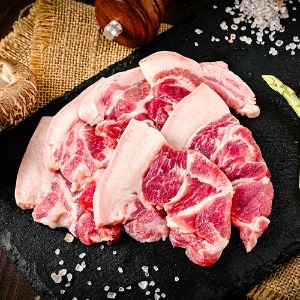 미진축산 꼬들살 뒷통구이 국내산 돼지고기 구이용 300g [원산지 : 국산]